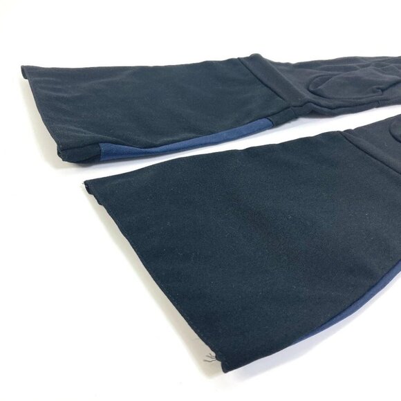 UNUSED PRADA 2G0980 test GUANTI logo Long gloves Bicolor Glove Nylon Black/Navy - Picture 8 of 10